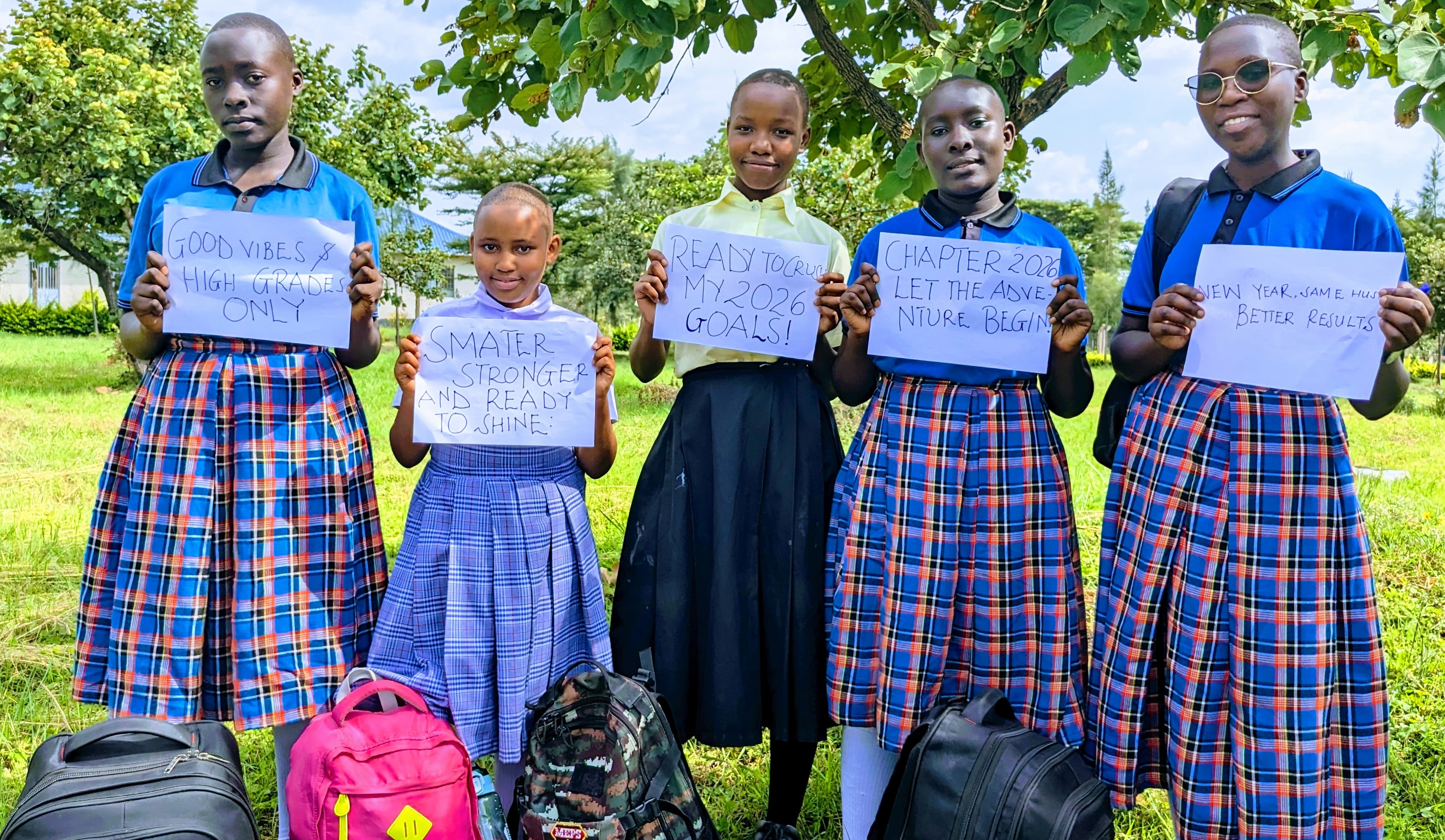 ENBGD PROJECT BENEFICIARIES STUDYING AT KITENGA GIRLS SECONDARY SCHOOL